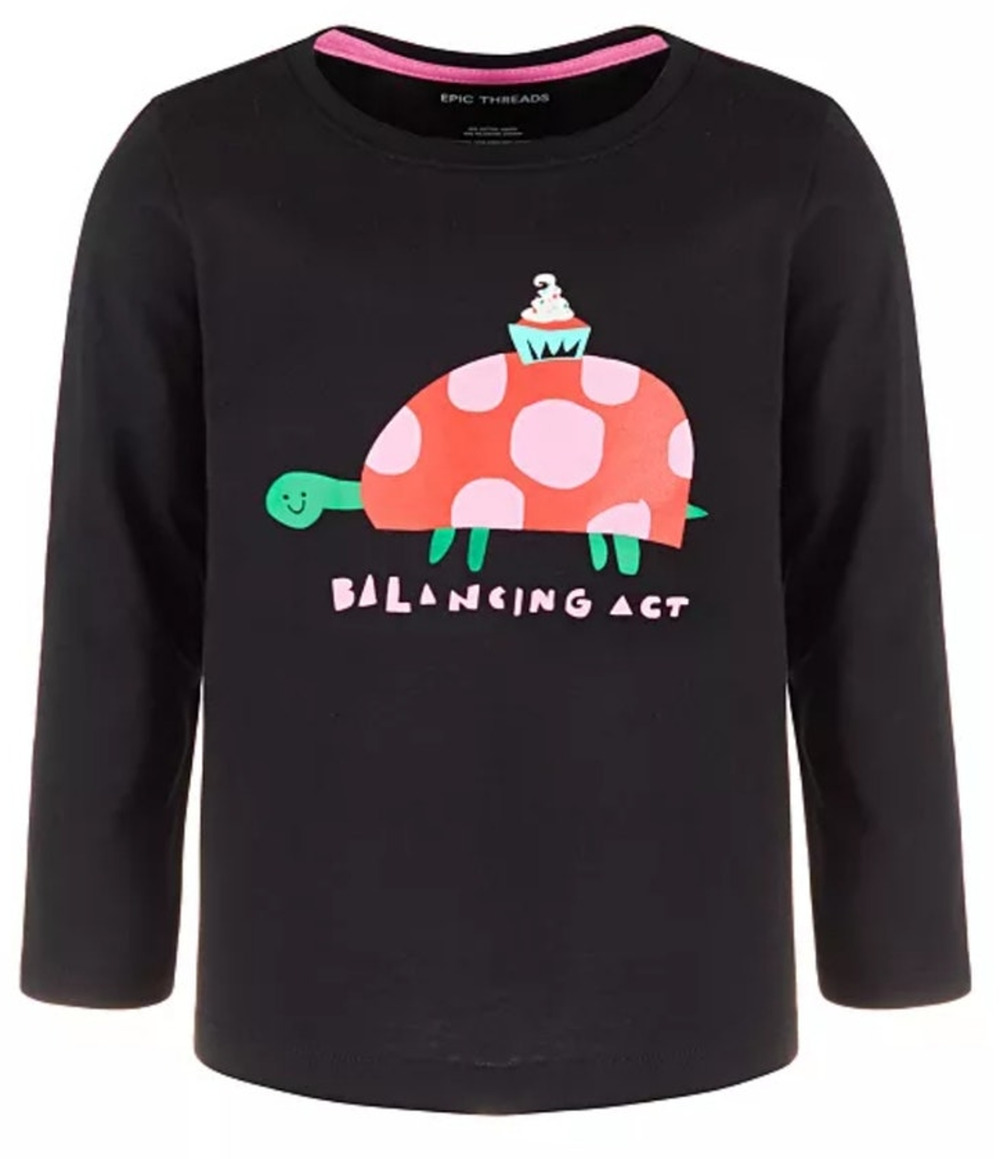Epic Threads Toddler Girls Balancing Act Graphic T-Shirt 4T